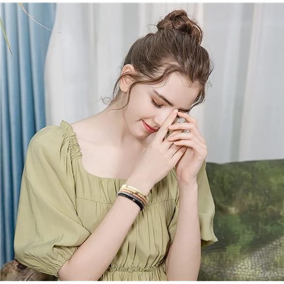 Surfer Heishi Clay Bead Bracelets for Women Bohemian Stackable Vynil - Picture 4 of 8